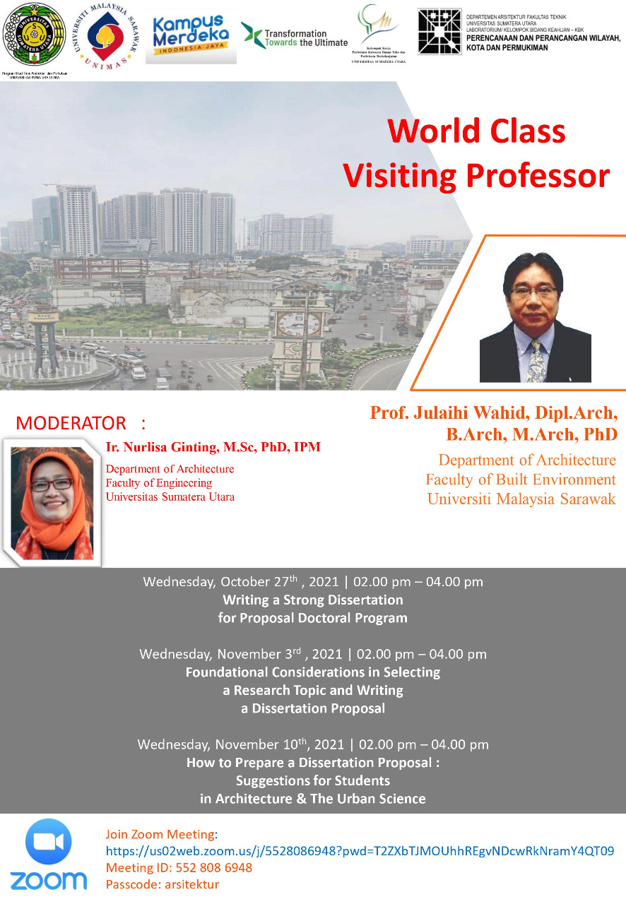 eflyer Visiting Prof Julaihi Wahid